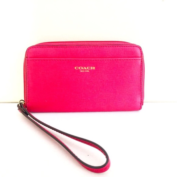 Coach Hot Pink Mini Wristlet - Picture 1 of 1